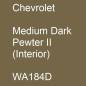 Preview: Chevrolet, Medium Dark Pewter II (Interior), WA184D.